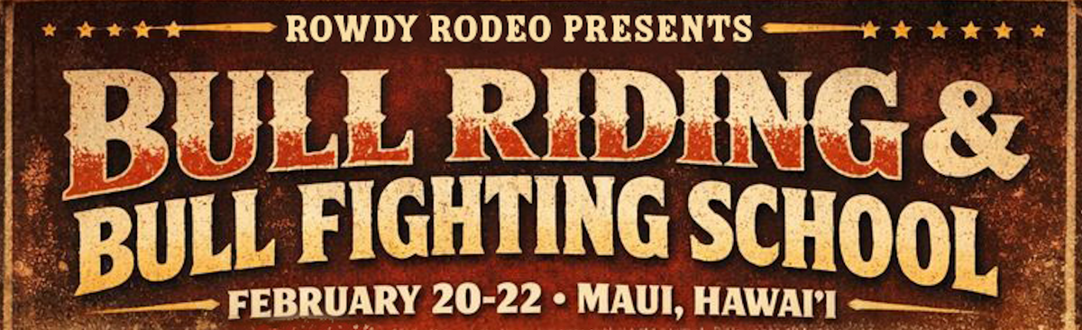 Rowdy Rodeo Sign Bull Riding & Bull Fighting School – Rowdy Rodeo